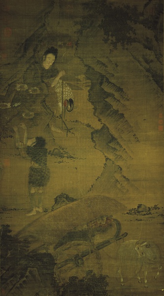 File:A female immortal accompanied by a crane.jpg